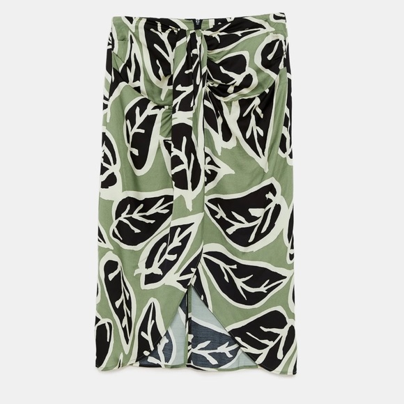 ZARA Wrap Pareo Midi Skirt S - Picture 8 of 9